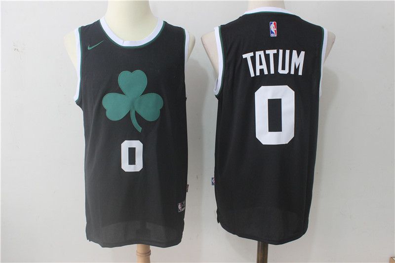 Men Boston Celtics #0 Tatum Black Nike Nike Black Fashion Swingman NBA Jersey